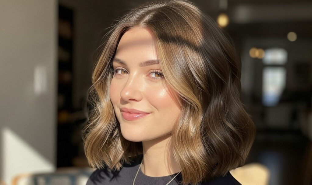 Modernize the 90s bob haircut with a longer lob variation
