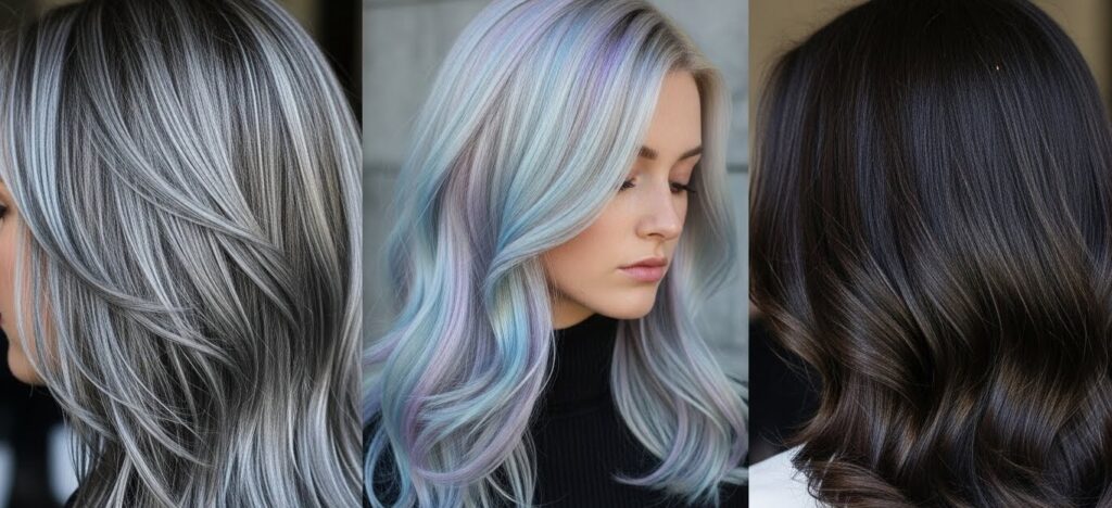 Trending hair colors 2026: chrome, pastel, platinum, and dark gloss
