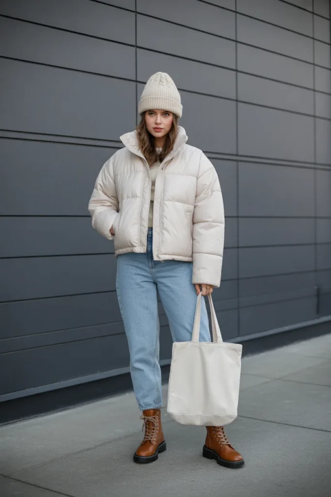 Beanie and Puffer Combo