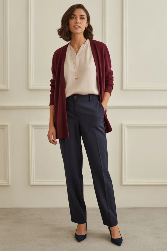 Berry Toned Layered Look