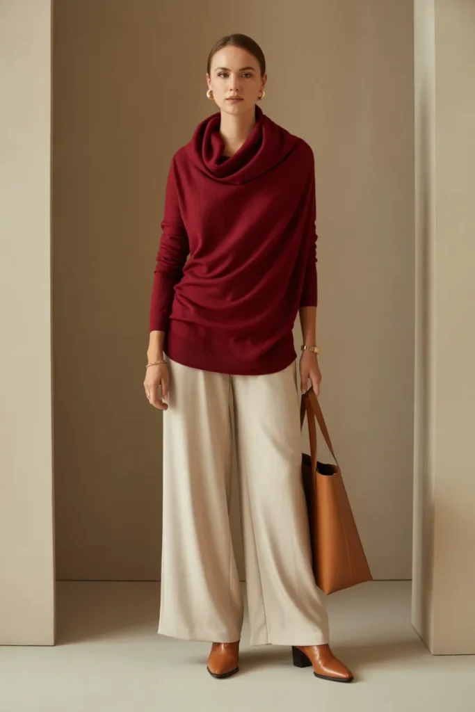 Burgundy Sweater Richness