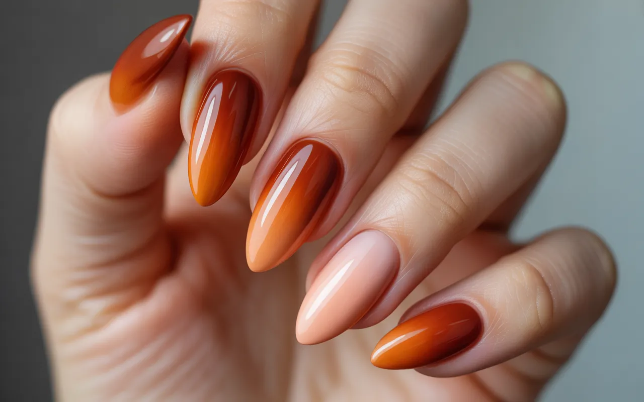 Burnt Orange Ombre Perfection