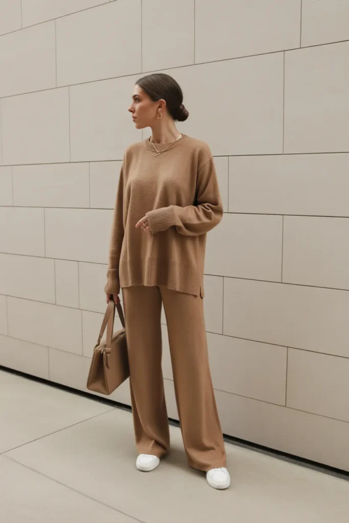 Cashmere Set in Camel