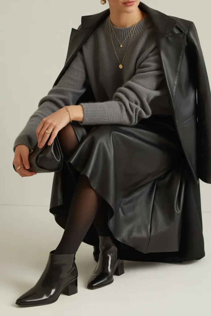 Cashmere and Leather Luxury