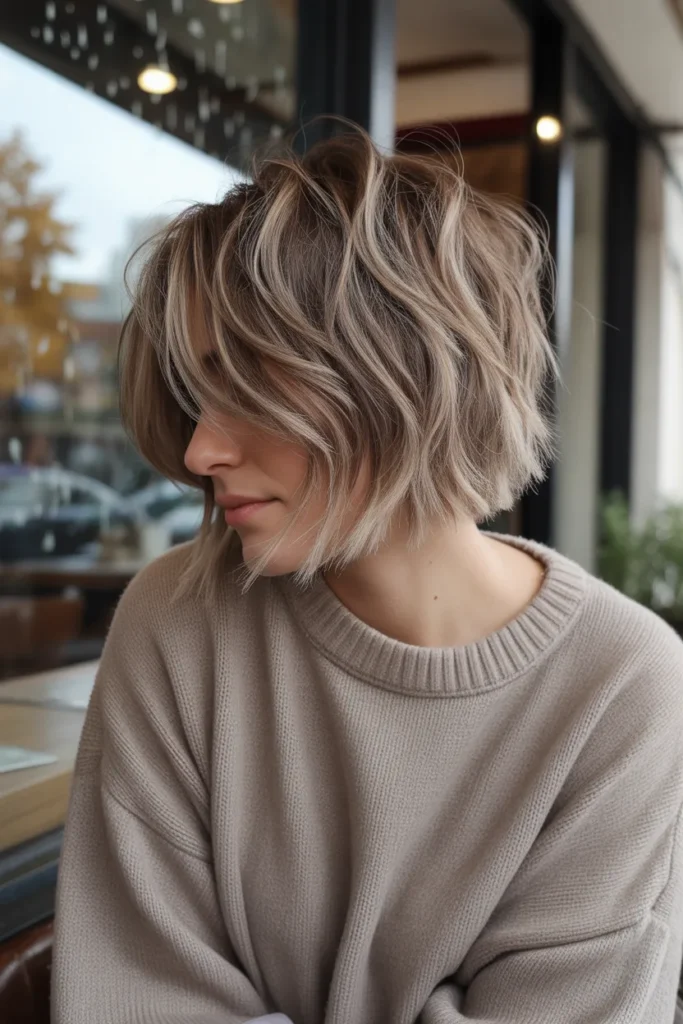 Choppy Bob with Razored Ends