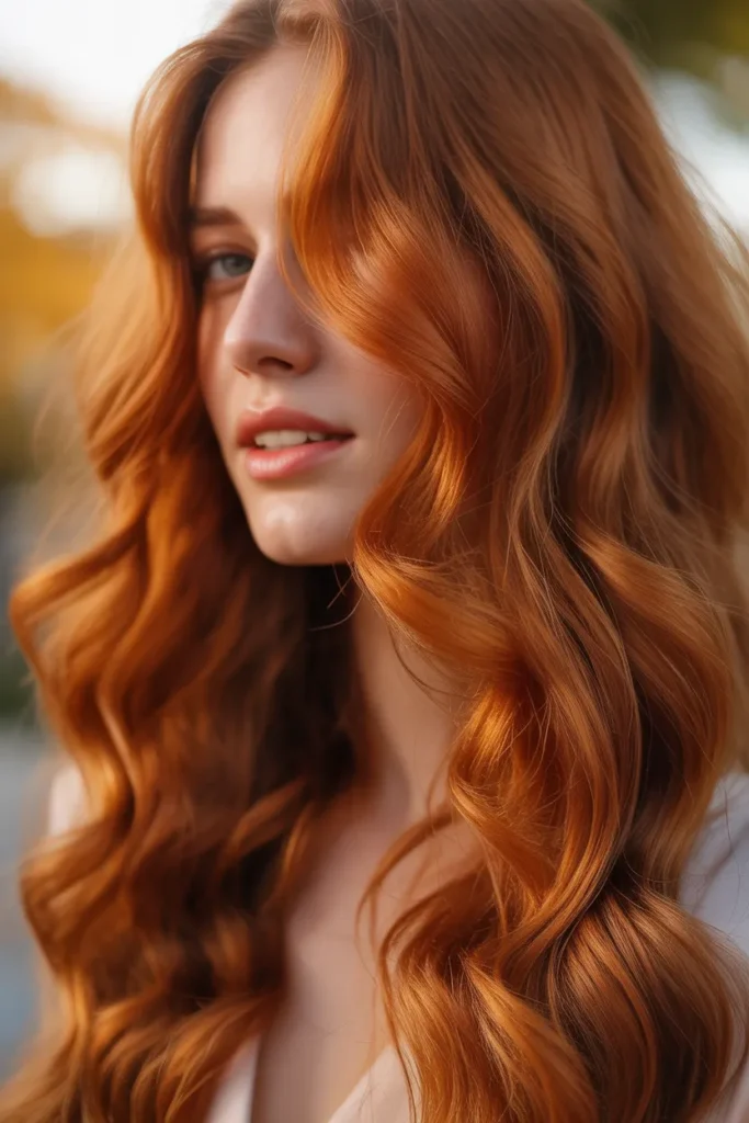 Cider Spice Red Long Waves