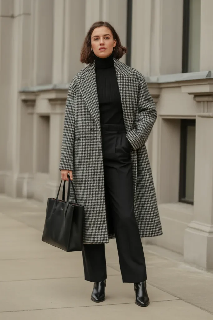 Classic Houndstooth Pattern Outfit