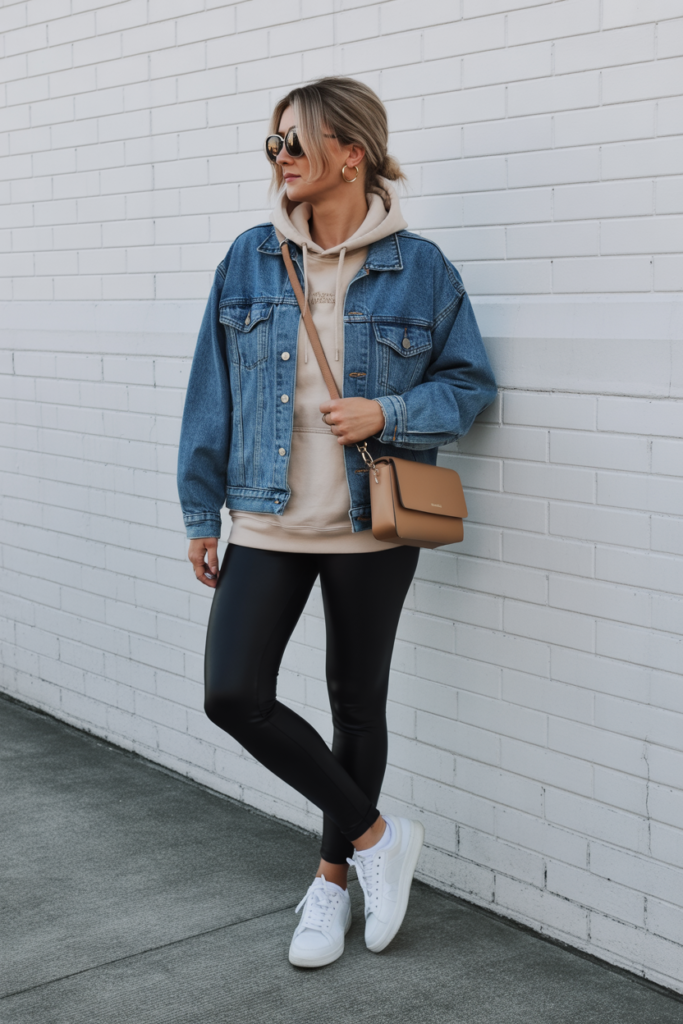 Denim Jacket Layered For Autumn