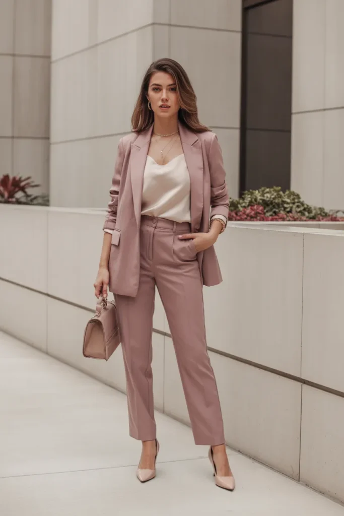  Dusty Rose Office Elegance