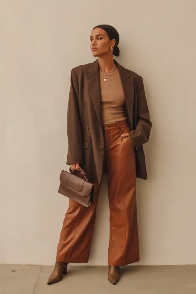 Earth-Toned Casual Ensemble
