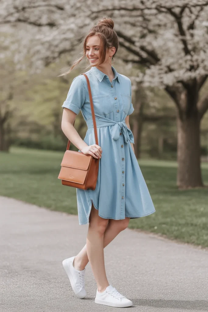 Eyelet Blouse with Cropped Jeans