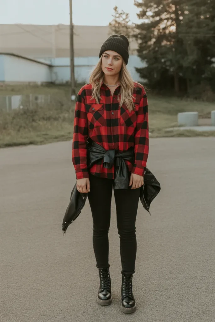 Flannel and Black Jeans Staple