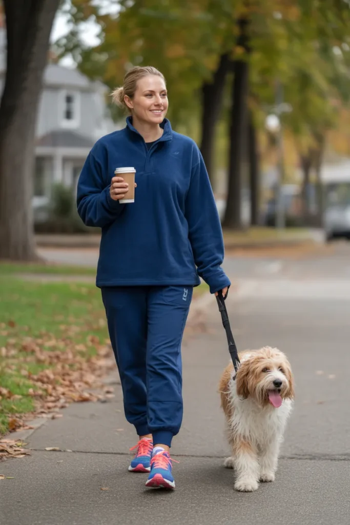 Fleece Pullover with Relaxed Joggers