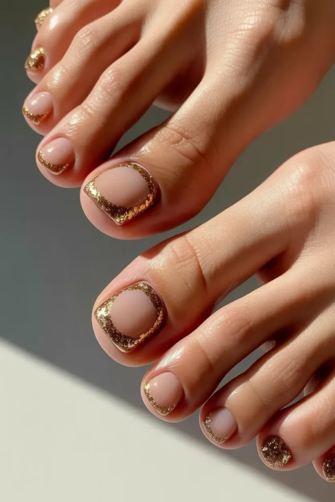 Golden Harvest Glitter Tips