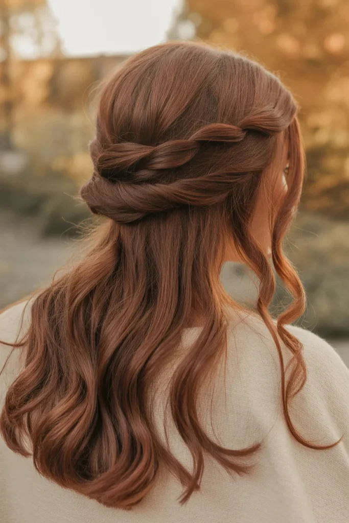 Knotted Half-Updo with Texture