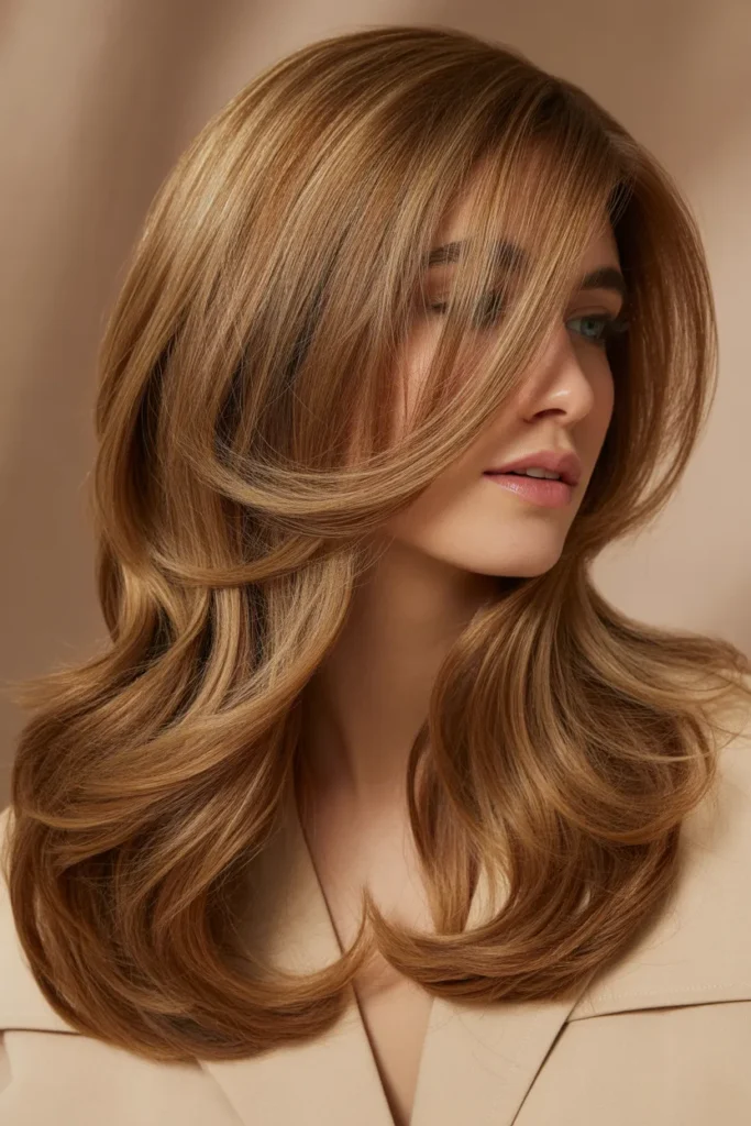 Layered Face-Framing Waves