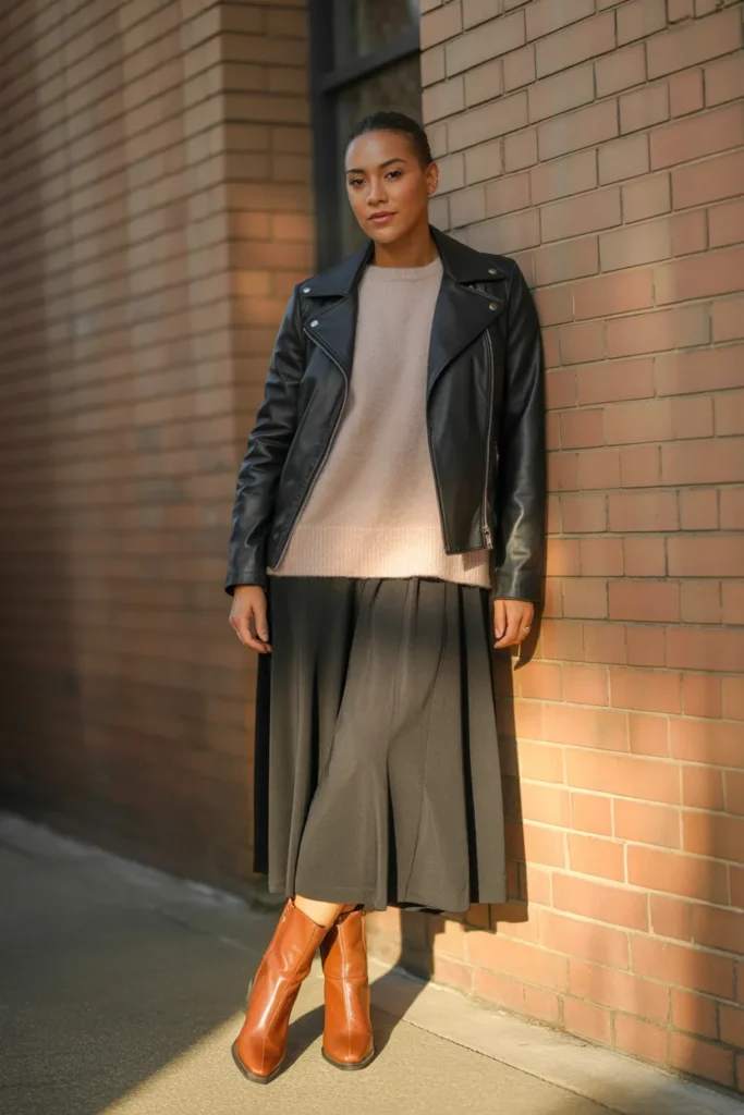 Leather Jackets with Soft Layers