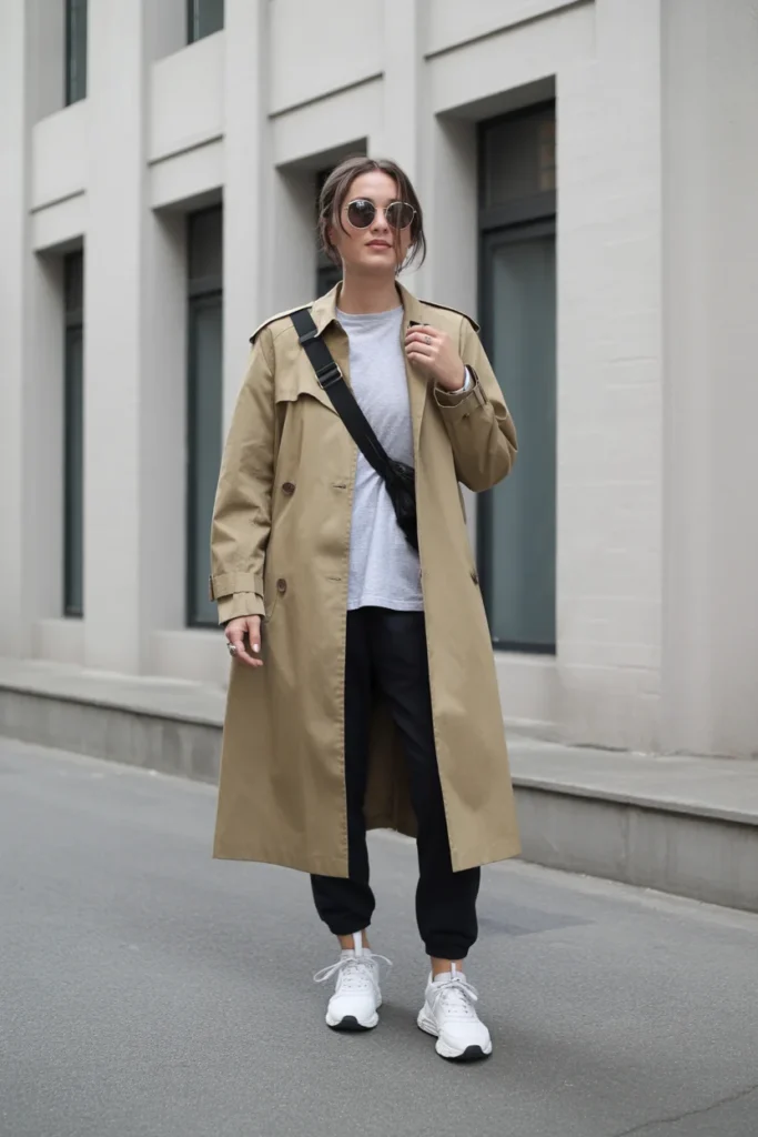 Lightweight Trench with Casual Base