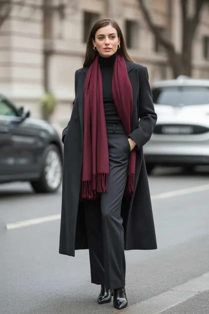 Longline Wool Coat Ensemble