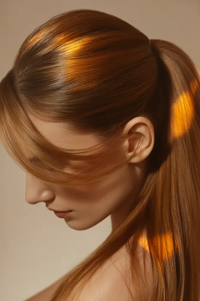 Maple Syrup Brunette Ponytail