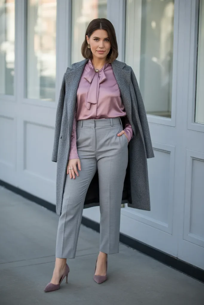 Mauve and Gray Pairing