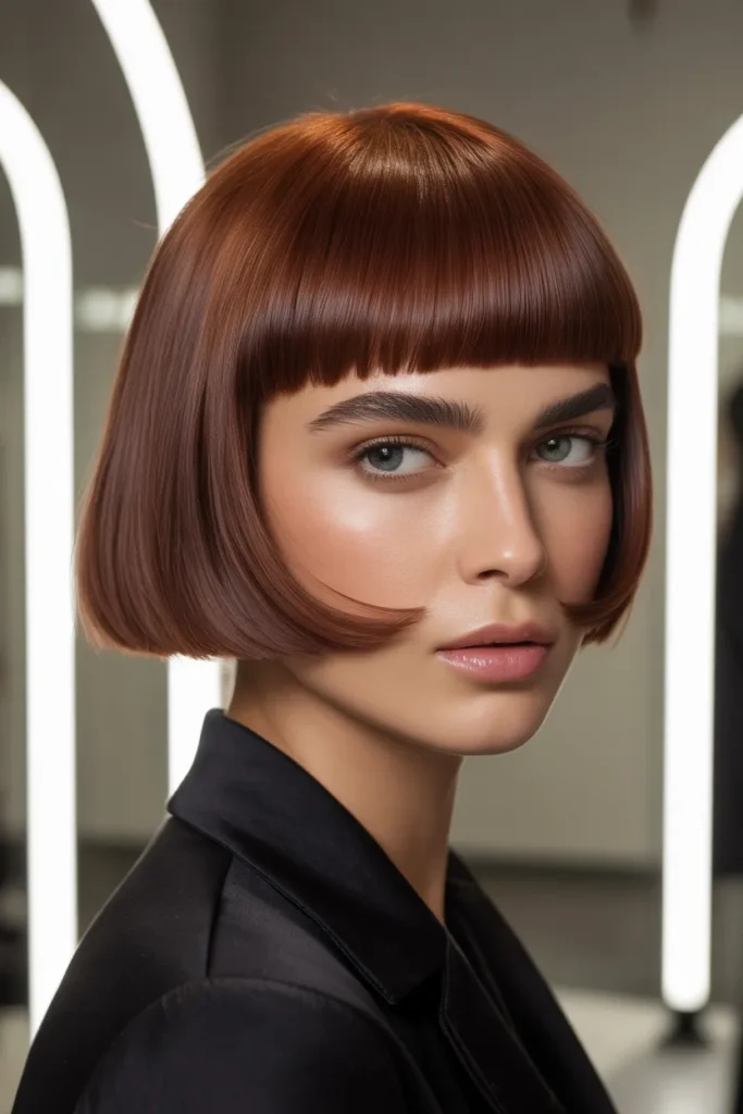 Micro Bangs with Blunt Cut