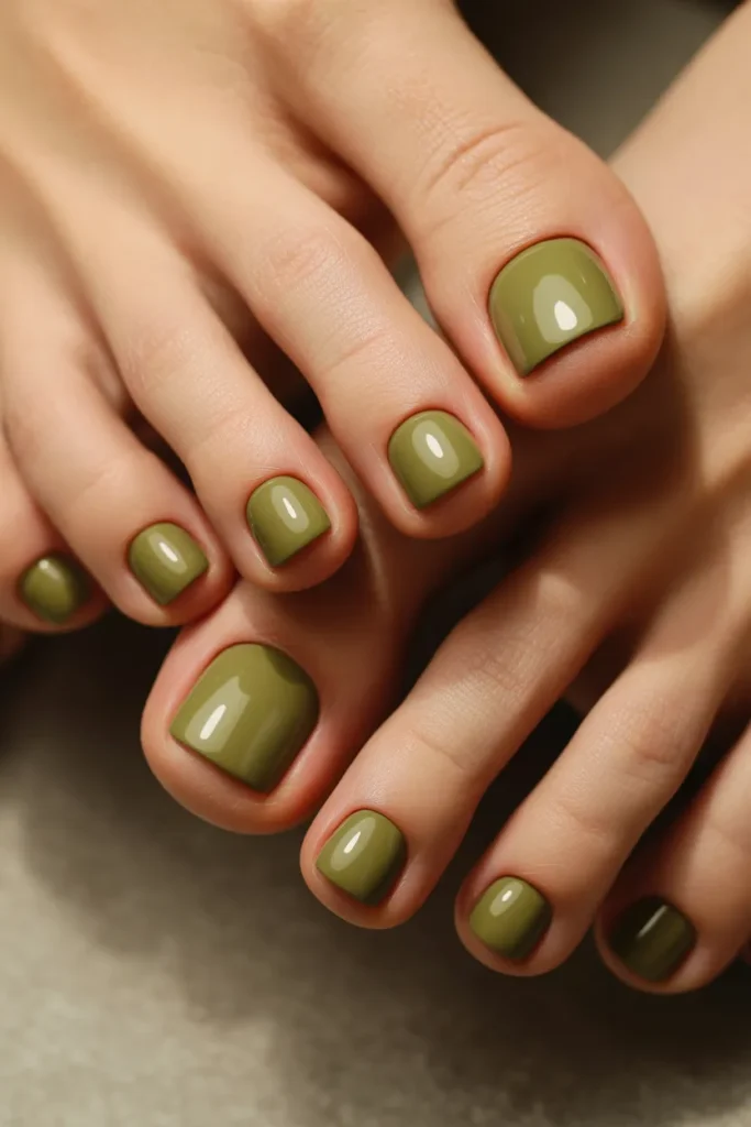  Olive Green Elegance