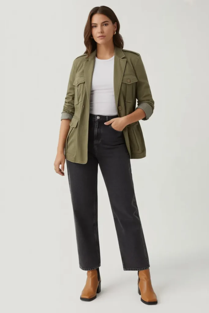 Olive Green Utility Chic