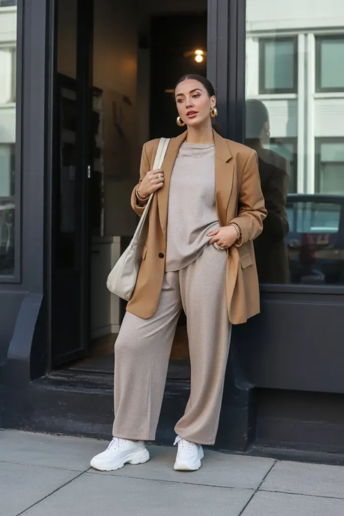 Oversized Blazer with Loungewear