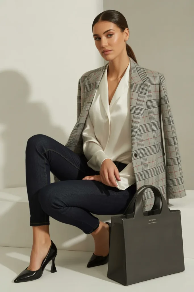  Oversized Blazer with Skinny Jeans