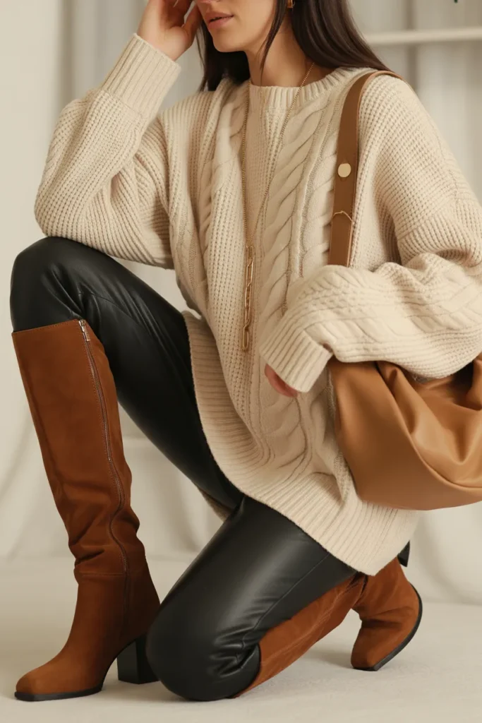 Oversized Cream Sweater Comfort