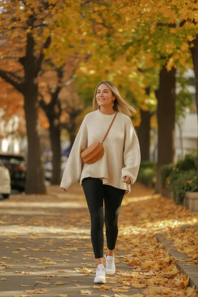 Oversized Sweater with Classic Leggings