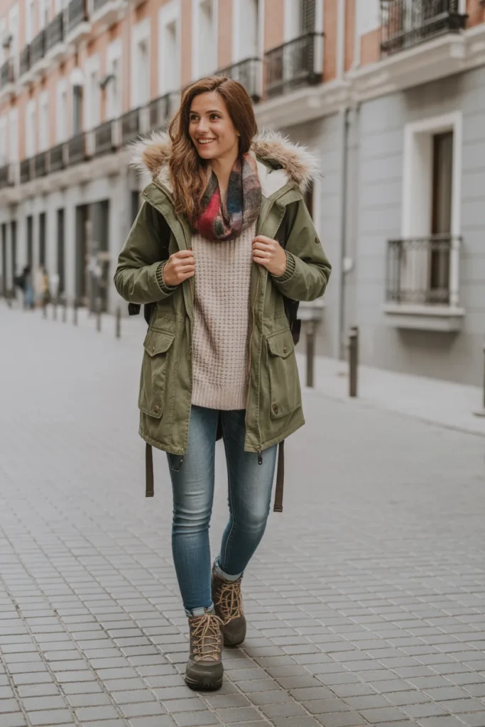 Parka with Casual Base Layers