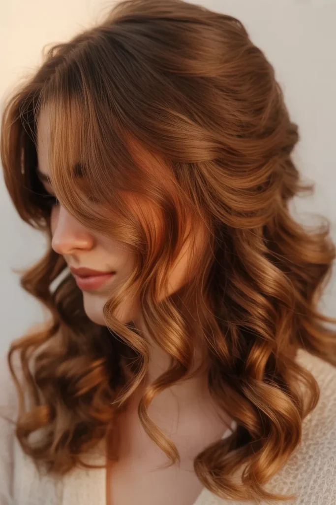 Pecan Pie Brown Half-Up Style