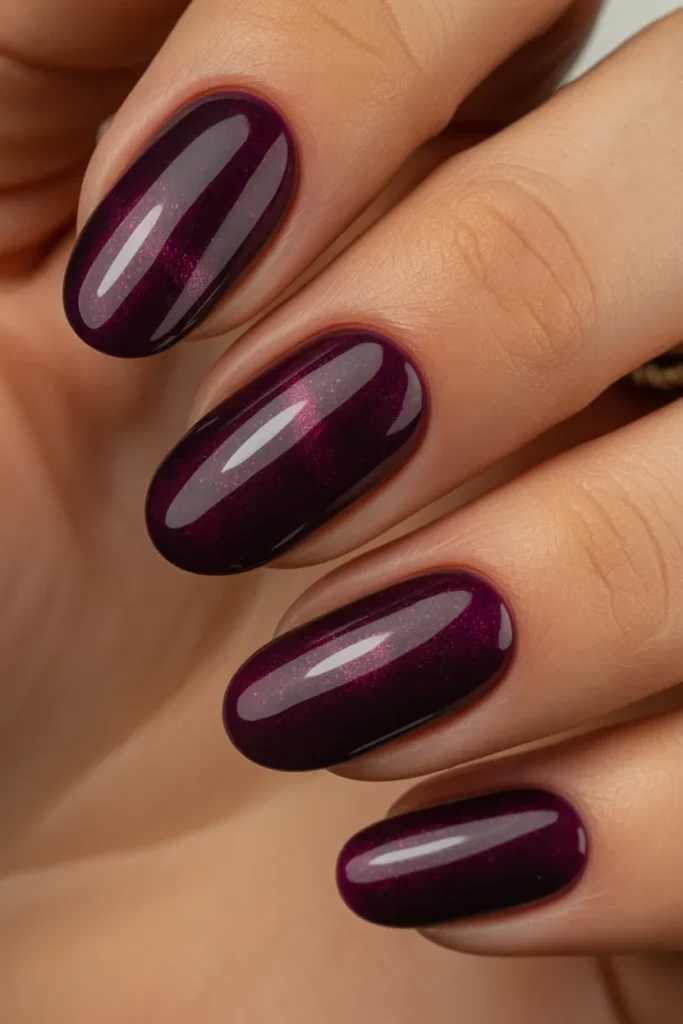 Plum Purple Metallic Shimmer