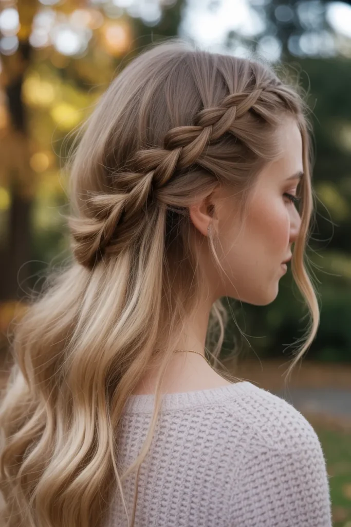 Romantic Waterfall Braid Style
