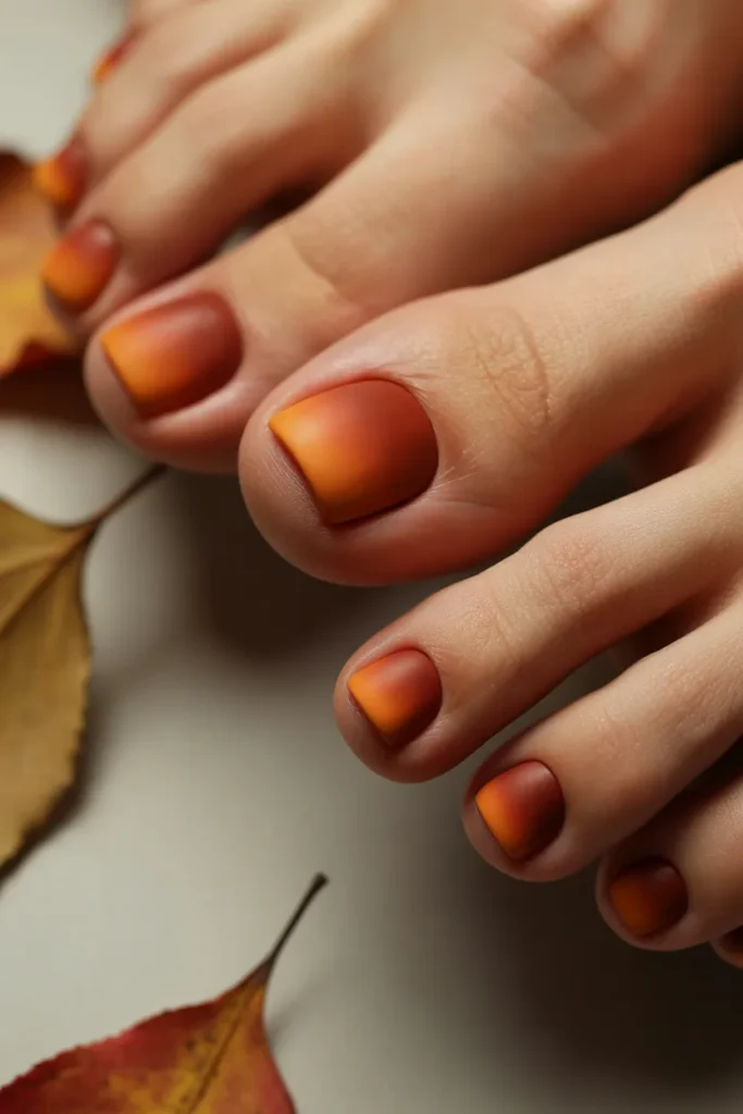 Rust Orange Matte Fade