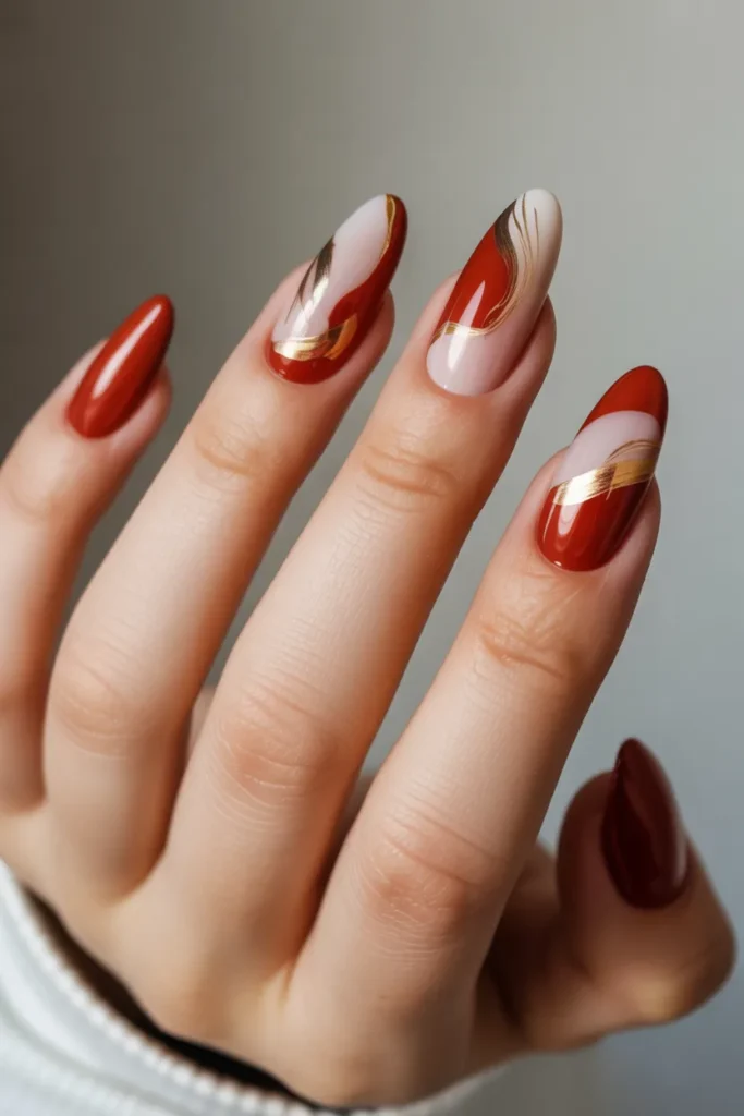 Rust Red Abstract Art