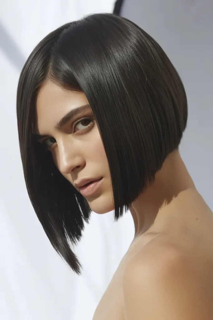 Sleek Asymmetrical Bob