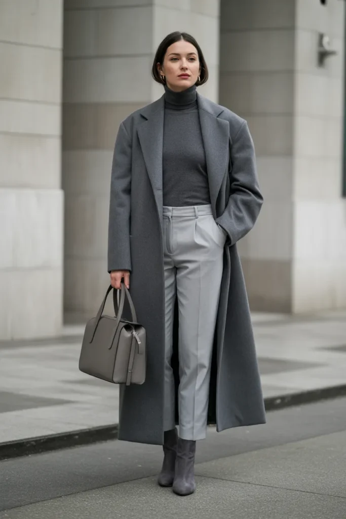 Sleek Minimalist All-Grey Ensemble