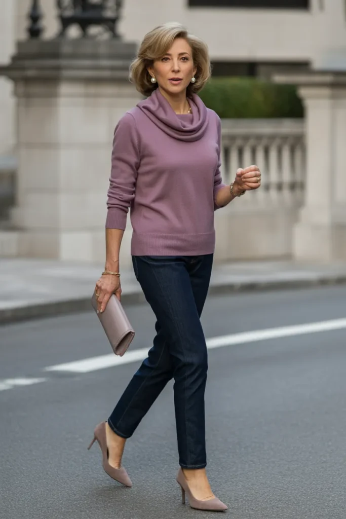 Slim Fit Jeans with Luxe Cashmere Blend