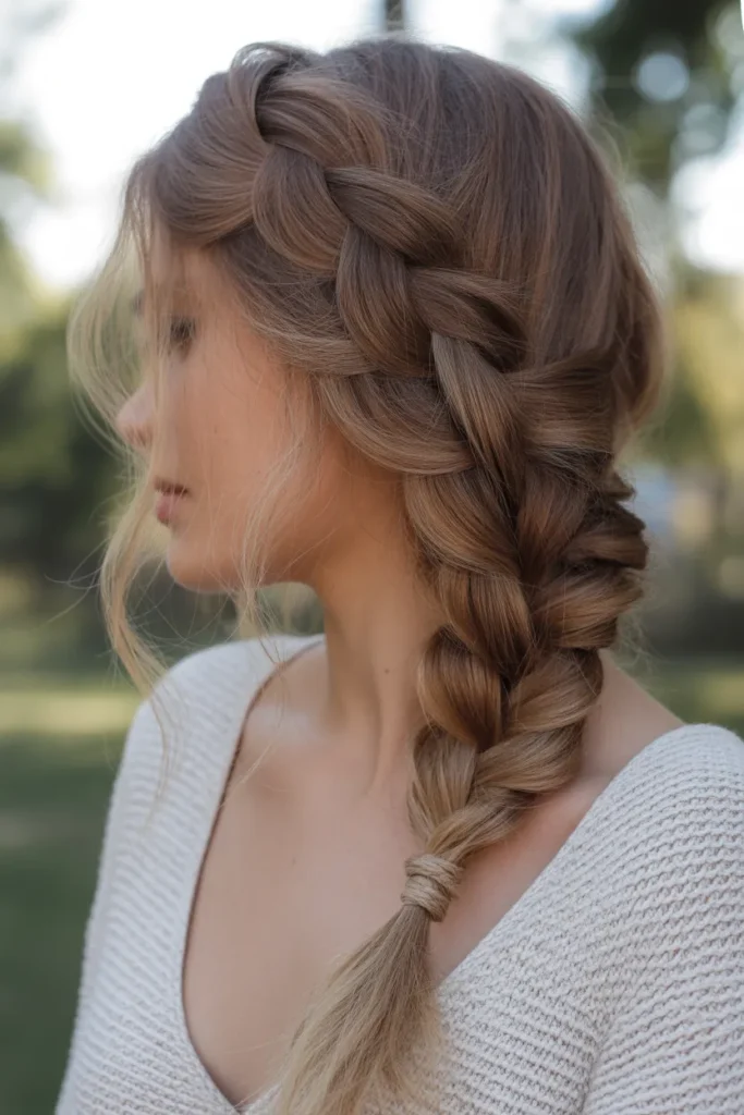 Soft Fishtail Side Braid