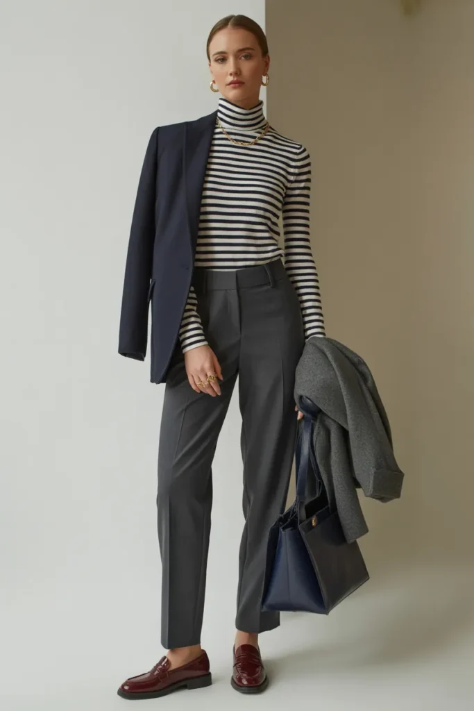 Striped Turtleneck Base