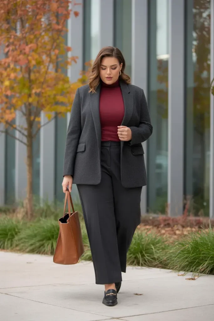 Sweater Blazer with Trousers