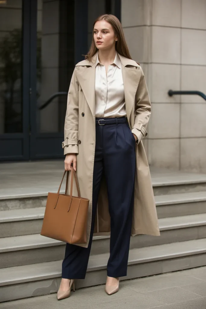 Tailored Trench Coat Sophistication