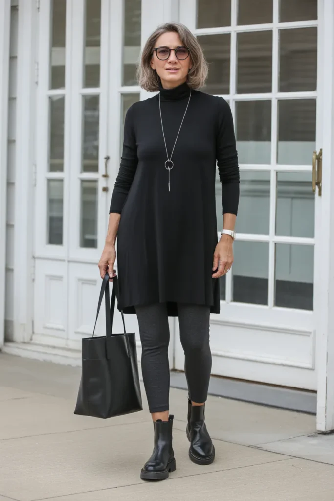 Turtleneck Tunic with Leggings