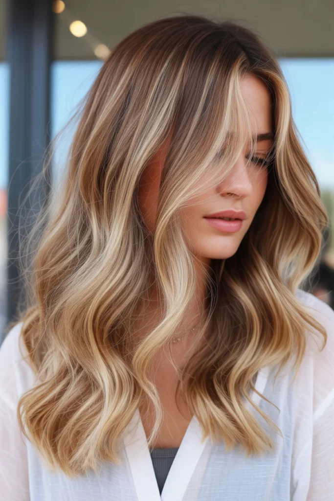 Caramel Blonde Beach Waves