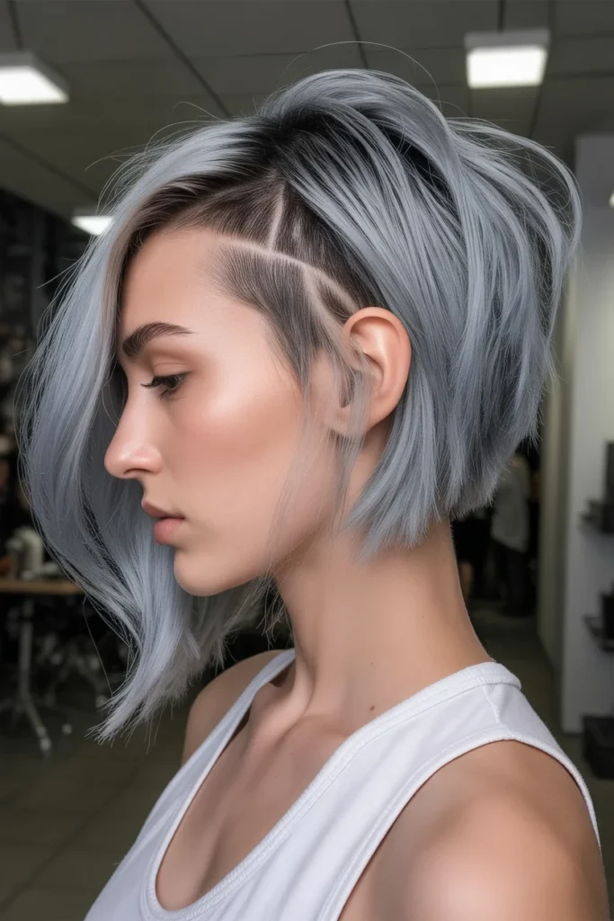  The Disconnected Undercut Bob