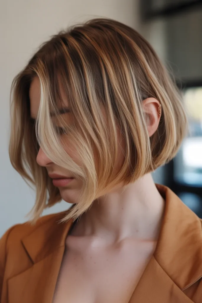  Burnt Caramel Blonde Bob