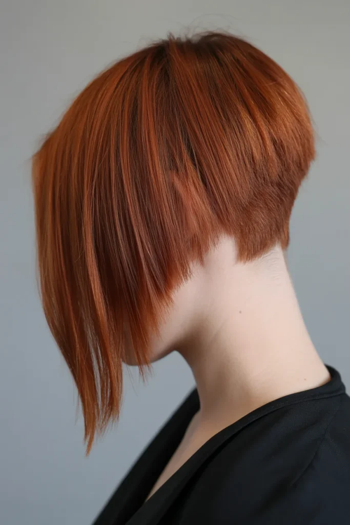 Angled Bob with Undercut